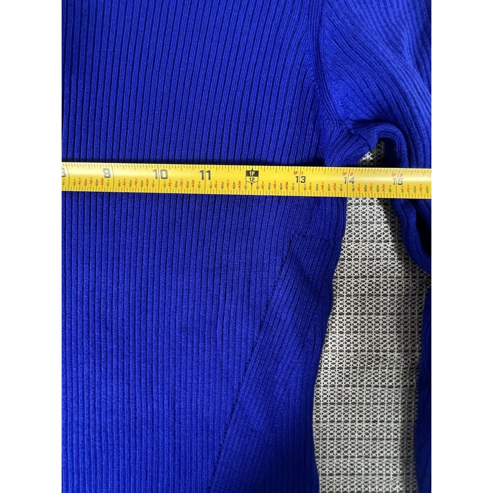 J Crew women's Ribbed sweater-dress Size Small Travel Rib Dress Oxford Royal - Picture 3 of 8